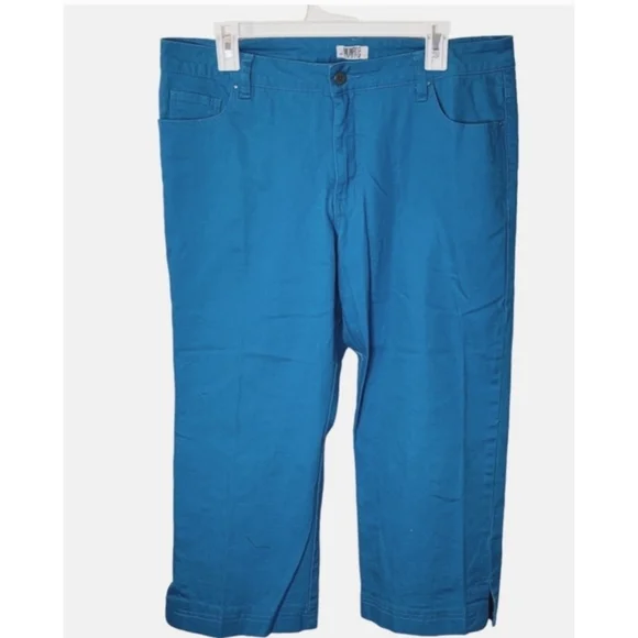 Monroe & Main Capri pants Blue Size 14 - Picture 9 of 9